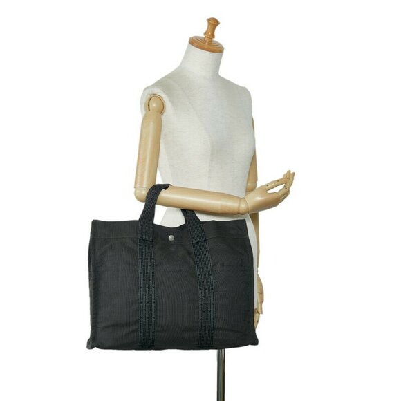 HERMES-RARE H MOTIF-HERLINE MM TOTE BAG-VINTAGE - Picture 1 of 11